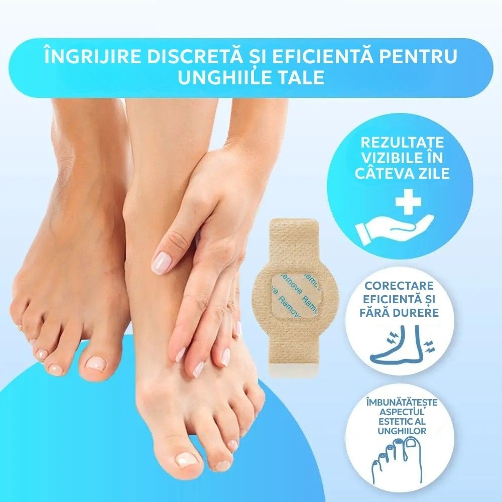 Plasturi Antibacterieni & Antifungici pentru Unghii