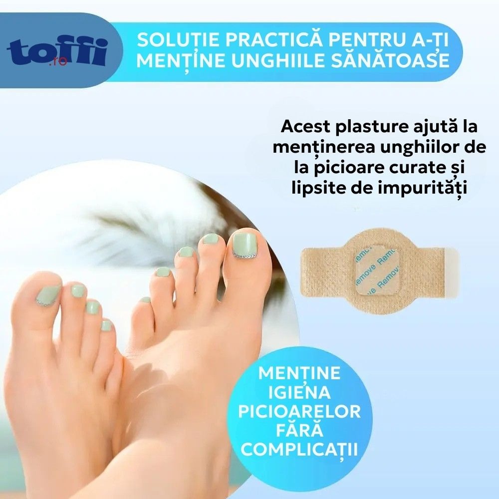 Plasturi Antibacterieni & Antifungici pentru Unghii