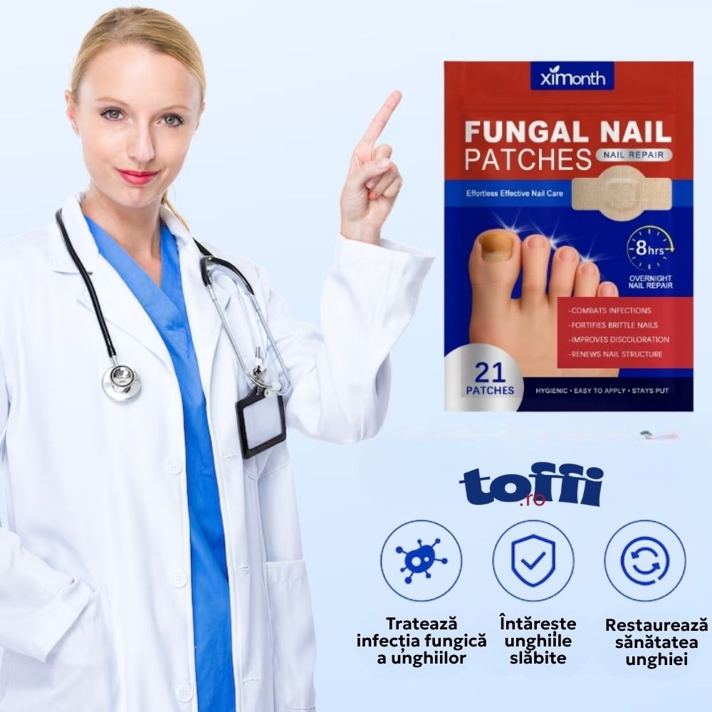 Plasturi Antibacterieni & Antifungici pentru Unghii